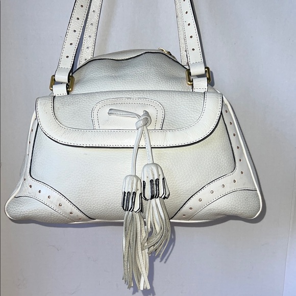 Vintage Sondra Roberts Leather Bowler Bag - Picture 2 of 10